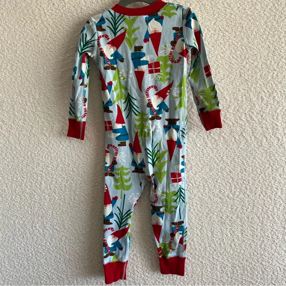 Hanna Andersson Toddler Gnome Christmas Winter Zipper‎ Pajamas Size 3T